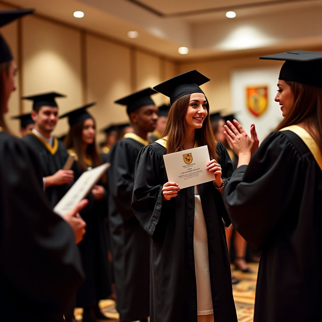 Ceremonia de certificación de alumnos